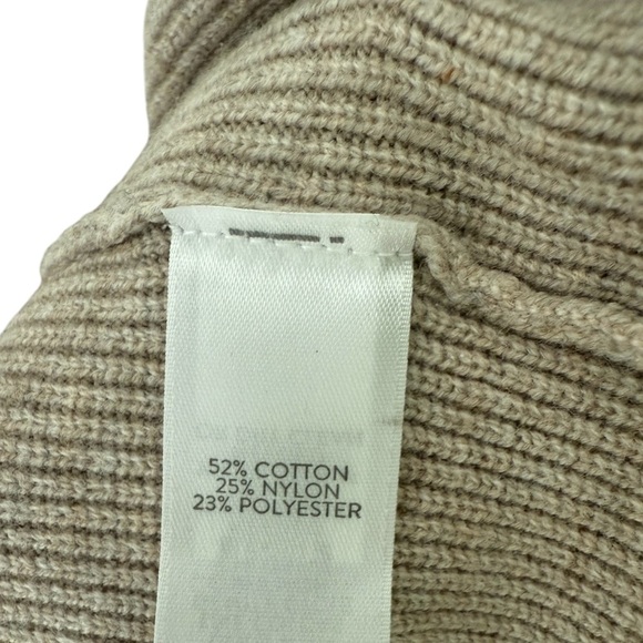 Pure Jill Cotton Cream Long Open-Front Cardigan Sweater Size Large - Picture 5 of 7